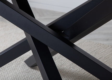 Piazza Rektangulära Matbord 180 x 90 Black