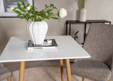 Polar Rektangulära Matbord 80 x 80 White