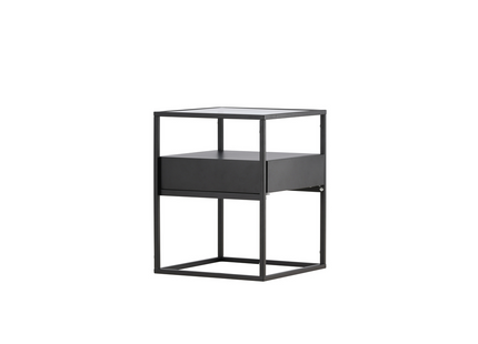 Venture Home Fortaleza Sidobord 40x40 Svart