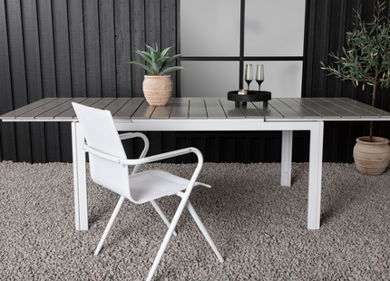 Venture Home Levels Rektangulärt Matbord Utomhus 160 x 100 Vit