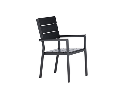 Venture Home Levels Matstol Utomhus 2-pack Svart