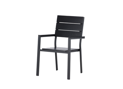 Venture Home Levels Matstol Utomhus 2-pack Svart