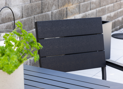 Venture Home Levels Matstol Utomhus 2-pack Svart