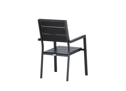 Venture Home Levels Matstol Utomhus 2-pack Svart