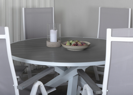 Venture Home Parma Runda Matbord Utomhus ⌀140 Vit