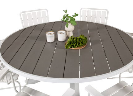Venture Home Parma Runda Matbord Utomhus ⌀140 Vit