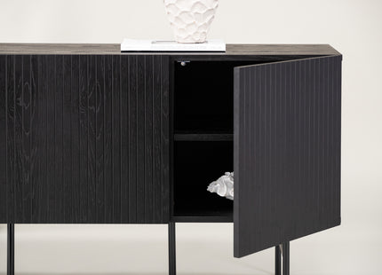 Vind Björkön Skåp 42 x 75 x 150 Svart