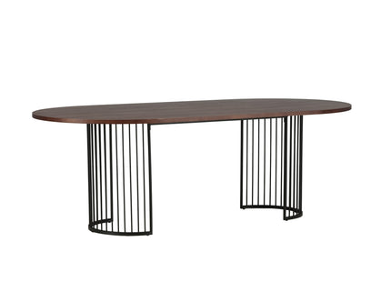 Hamneskär Ovala Matbord 220 x 110 Walnut