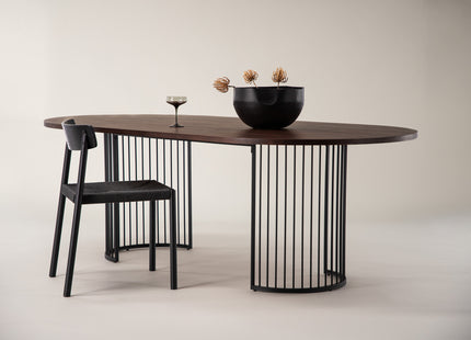 Hamneskär Ovala Matbord 220 x 110 Walnut