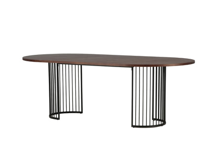 Hamneskär Ovala Matbord 220 x 110 Walnut