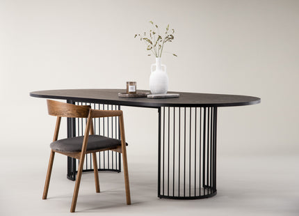 Hamneskär Ovala Matbord 220 x 110 Black