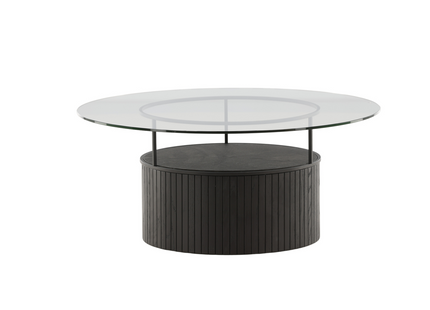 Furniture Fashion Bovall Soffbord ⌀90 Svart