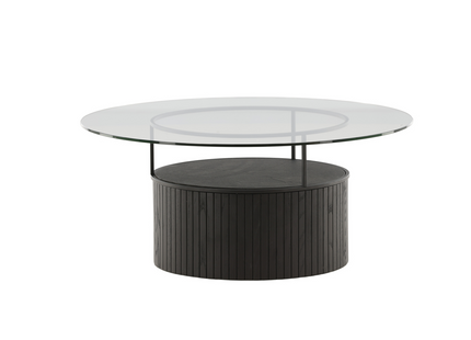 Furniture Fashion Bovall Soffbord ⌀90 Svart