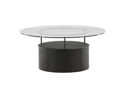 Furniture Fashion Bovall Soffbord ⌀90 Svart