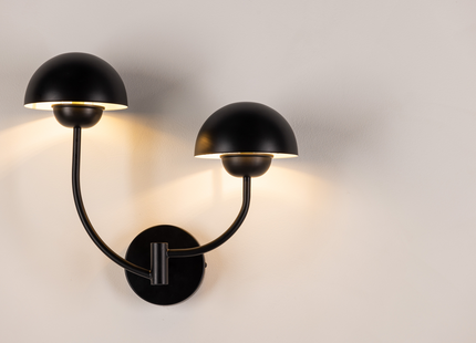 Vind Lyckorna Vägglampa Svart