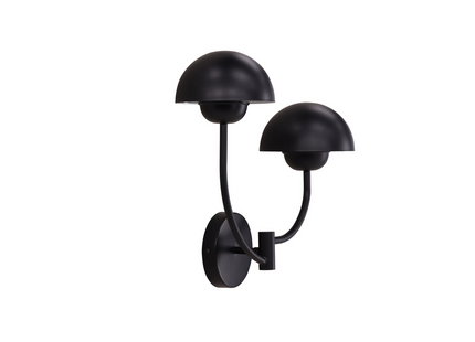 Vind Lyckorna Vägglampa Svart