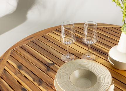 Venture Home Lumpur Runt Matbord Utomhus ⌀120 Natur