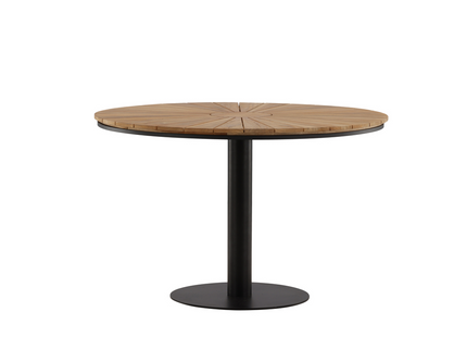 Venture Home Croft Runt Matbord Utomhus ⌀120 Svart