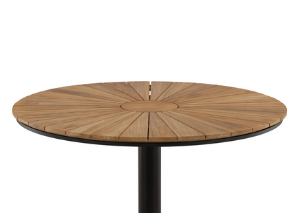 Venture Home Croft Runt Matbord Utomhus ⌀120 Svart