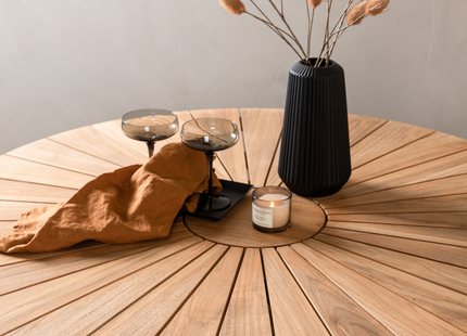 Venture Home Croft Runt Matbord Utomhus ⌀120 Svart