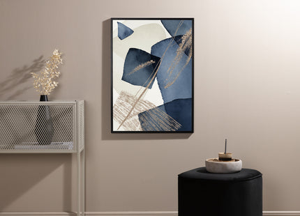 Venture Home Blå Swirl Posters Beige