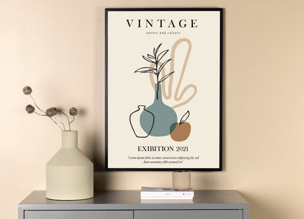 Venture Home Vintage Posters Beige