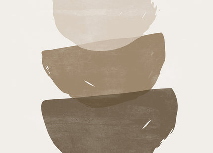 Venture Home Brush strokes Posters Beige