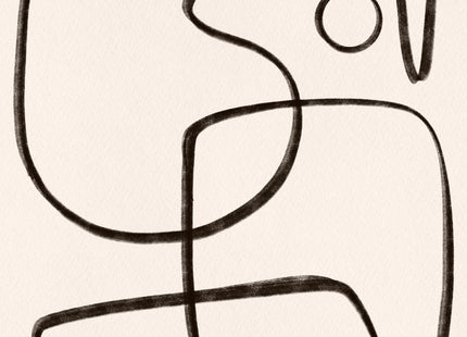 Venture Home Line art Posters Vit