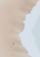 Venture Home Beach Poster Beige