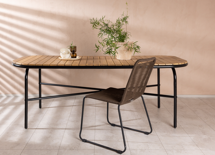 Venture Home Holmbeck Rektangulärt Matbord Utomhus 200 x 90 Natur