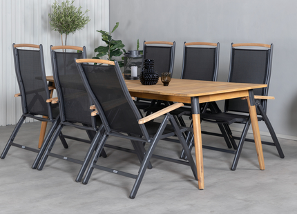 Venture Home Panama Positionsstol 2-pack Svart