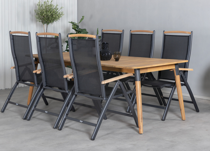 Venture Home Panama Positionsstol 2-pack Svart