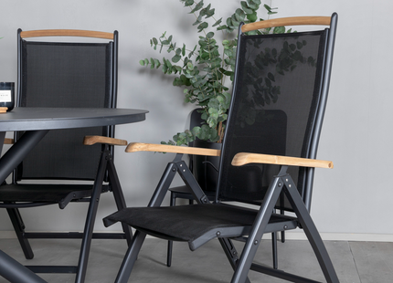 Venture Home Panama Positionsstol 2-pack Svart
