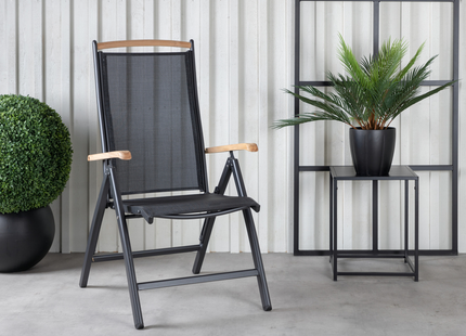 Venture Home Panama Positionsstol 2-pack Svart