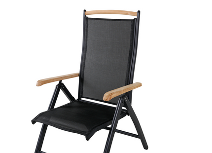 Venture Home Panama Positionsstol 2-pack Svart