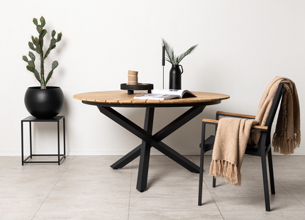 Venture Home Mexico Runda Matbord Utomhus ⌀140 Svart