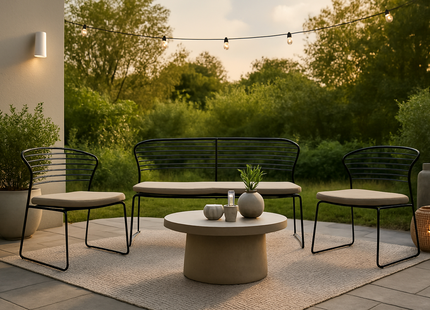 Venture Home Milano Soffgrupp Utomhus Svart