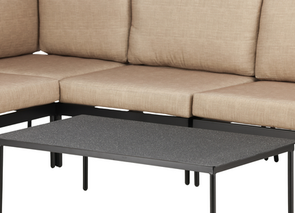 Venture Home Pehnna Hörnsoffgrupp Utomhus Svart Beige