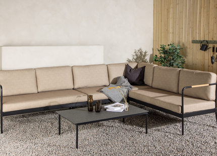 Venture Home Pehnna Hörnsoffgrupp Utomhus Svart Beige