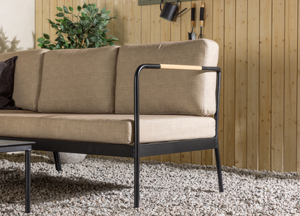 Venture Home Pehnna Hörnsoffgrupp Utomhus Svart Beige