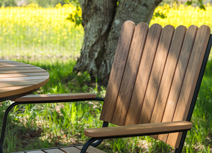 Venture Home Holmsund Matgrupp Utomhus Med 4st Matstolar Natur