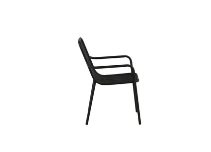 Venture Home Peking Matstol Utomhus 2-pack Svart