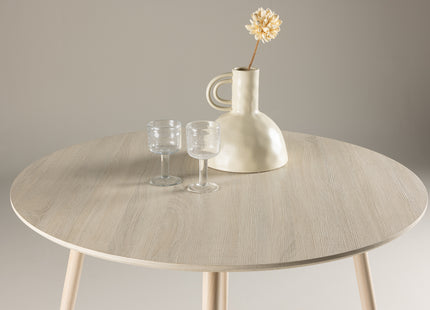 Plaza Runda Matbord ⌀100 Whitewash
