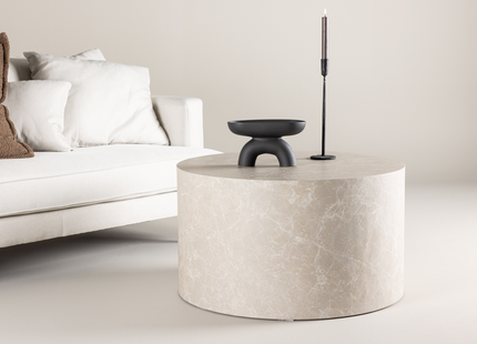Venture Home York Soffbord ⌀80 Beige