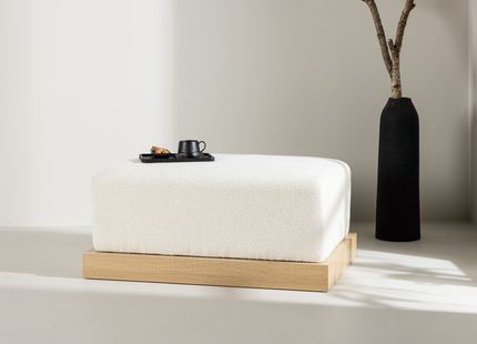 Venture Home Ivy Ottoman 70 x 45 x 100 Vit