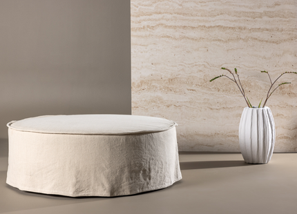 Vind Vindö Ottoman ⌀101 ⌀101 Beige