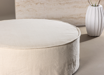 Vind Vindö Ottoman ⌀101 ⌀101 Beige