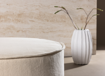 Vind Vindö Ottoman ⌀101 ⌀101 Beige
