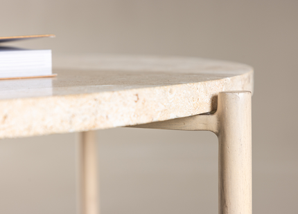 Vind Sandhamn Soffbord ⌀70 Beige