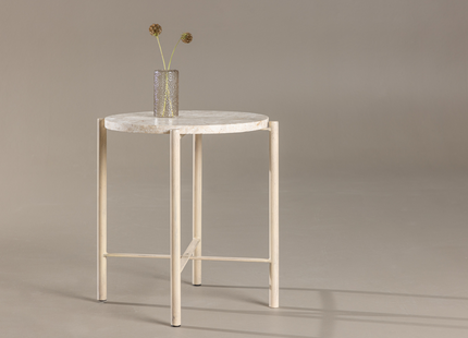Vind Sandhamn Soffbord ⌀40 Beige
